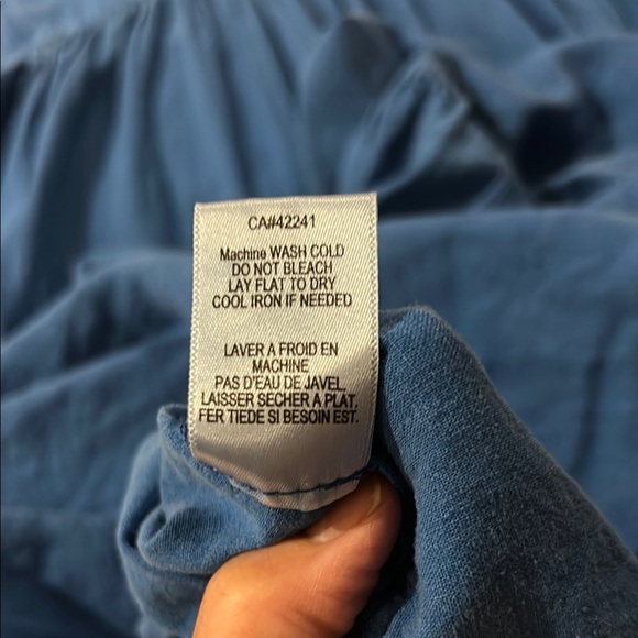 Young Fabulous & Broke Blue Sleeveless Tiered Maxi Dress. Smocked back. Medium - Picture 8 of 10